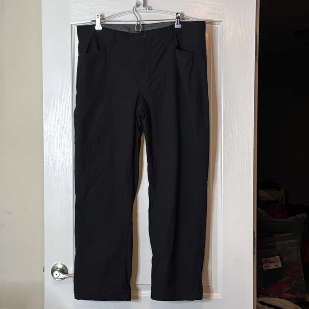 Eddie Bauer Men’s Fleece Lined Tech Pants Black 40 x 30